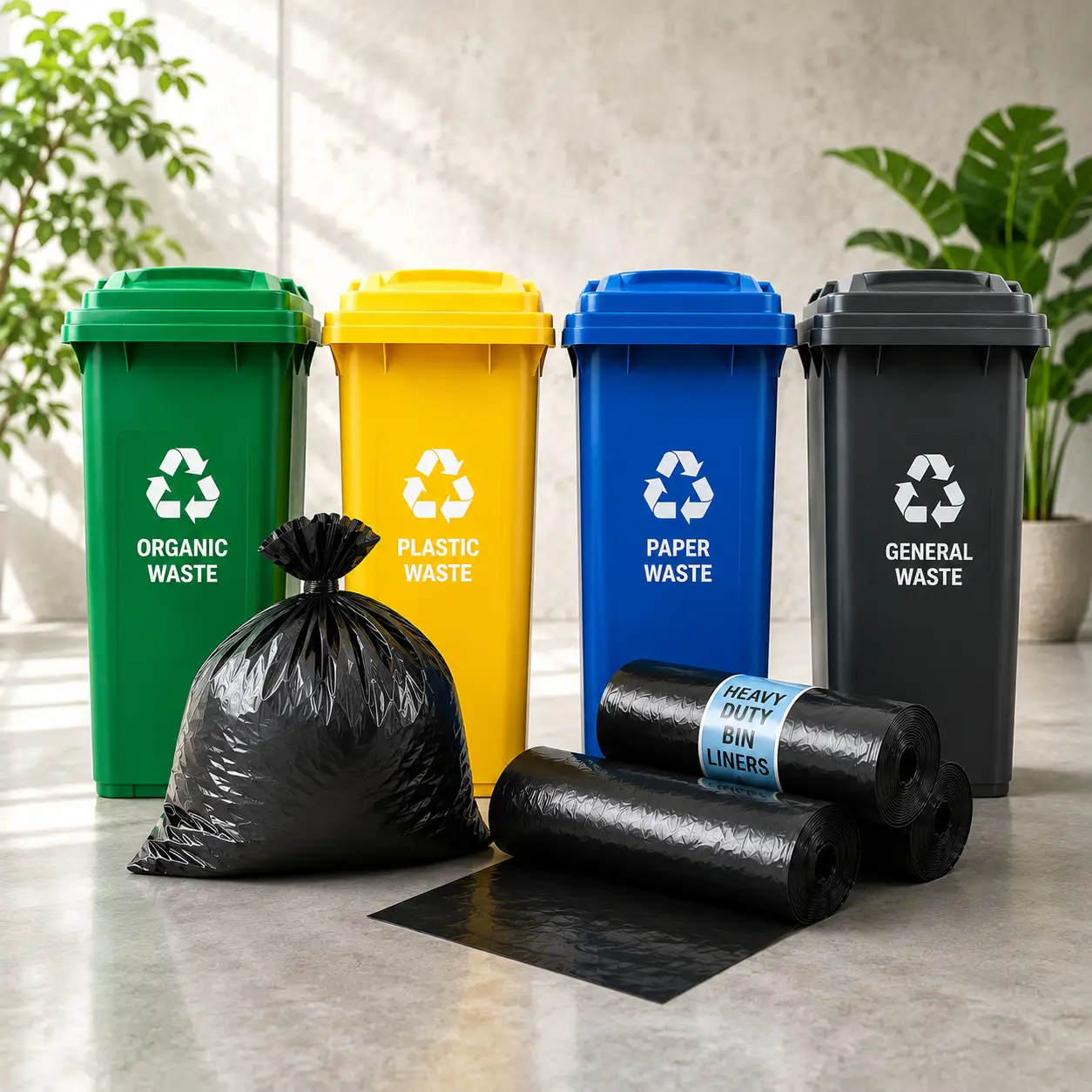 Home bins and bin liners